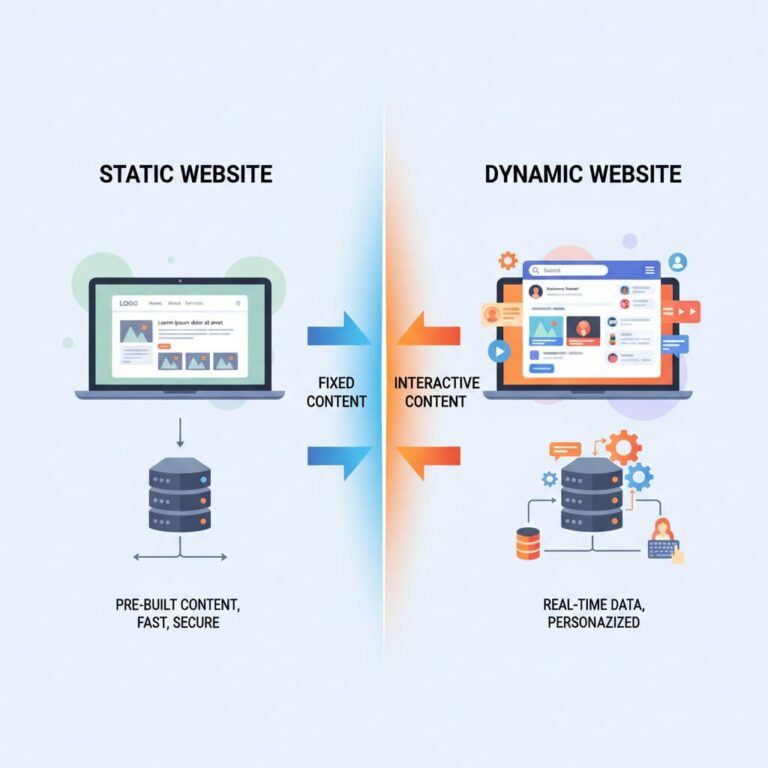Static vs Dynamic Website Comparison
